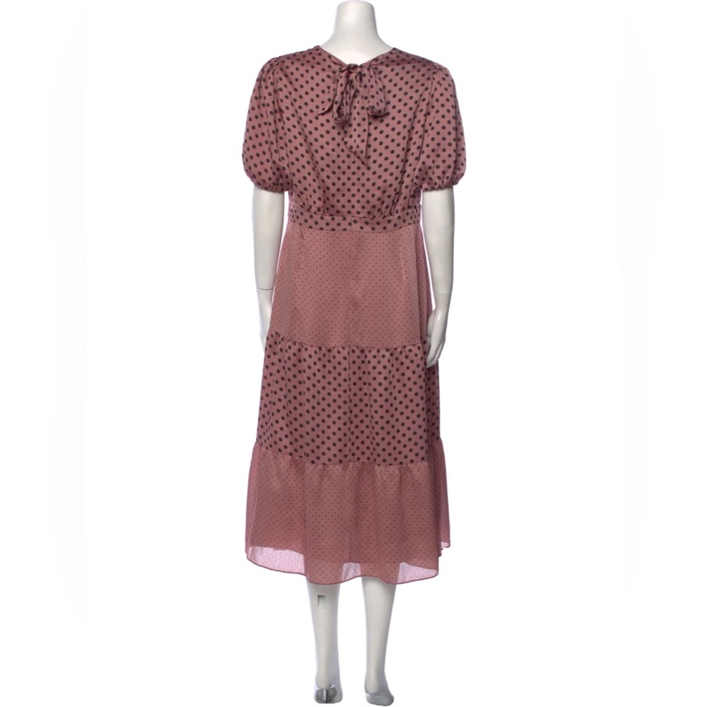 Polka Dot Print Midi Length Dress w/ Tags